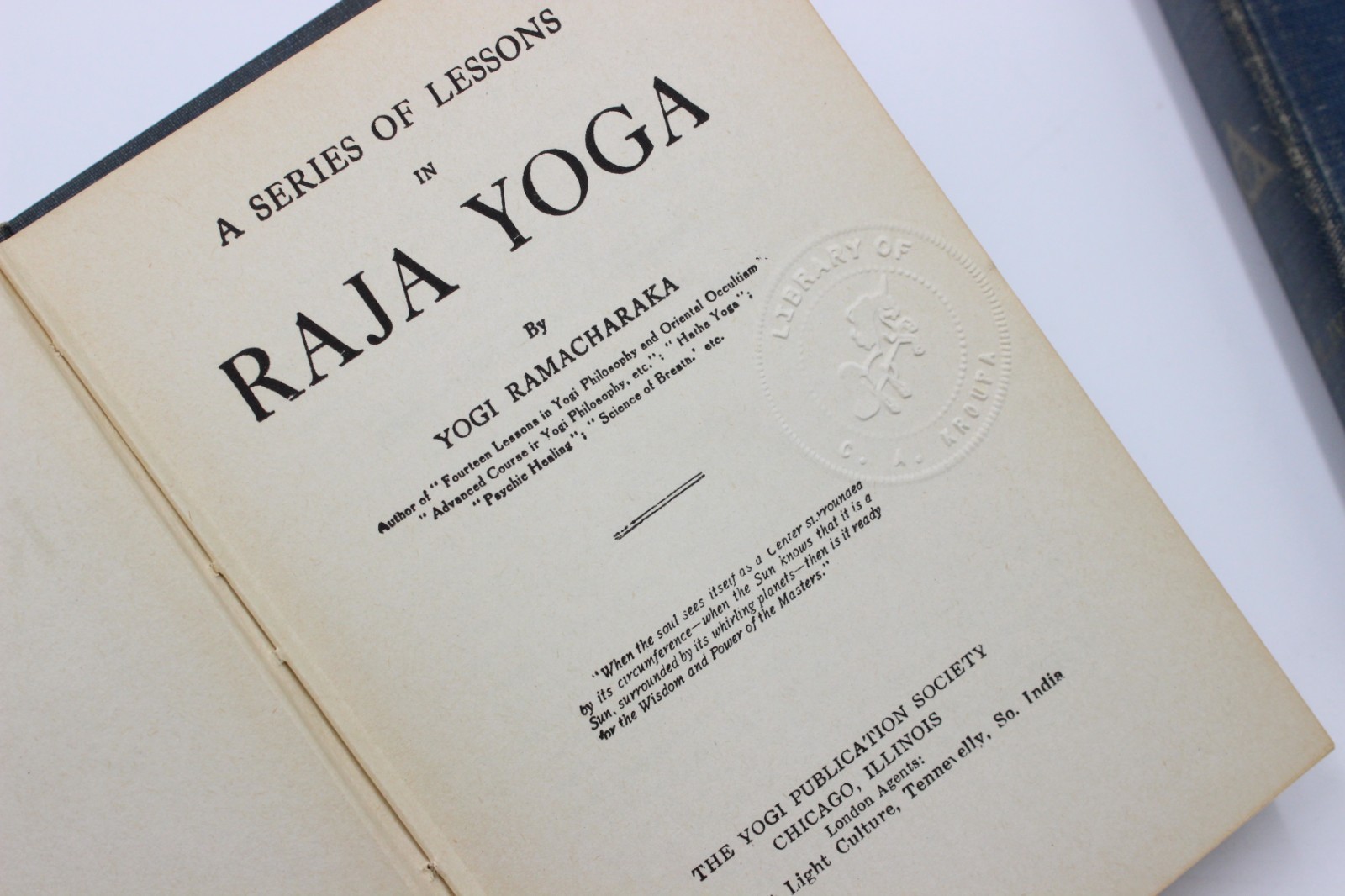 Gnani Yoga & Raja Yoga by Yogi Ramacharaka (1934 Hardcover)