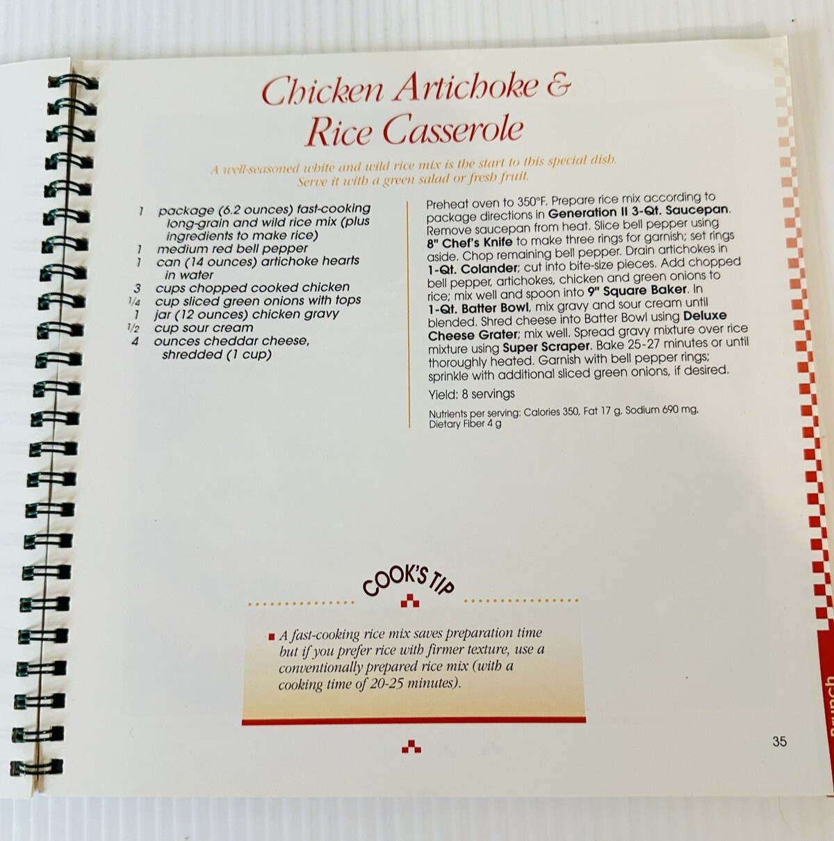 Stoneware Sensations Pampered Chef 1999 Illustrated Cooking and Bakeware Guide