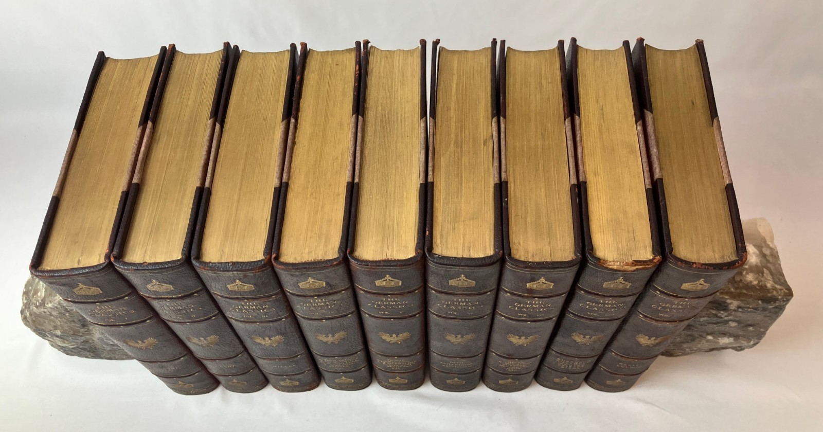 LOT OF 9 VOLUMES The German Classics Literature Patron’s Edition Volumes 1-9