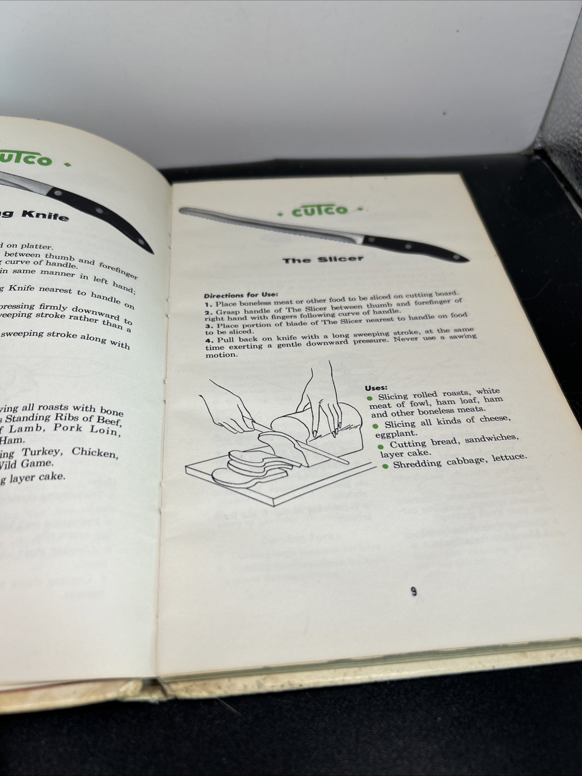 Vintage 1961 Cutco cook book Worlds FInest Cutlery Recipes Houston TX Knives