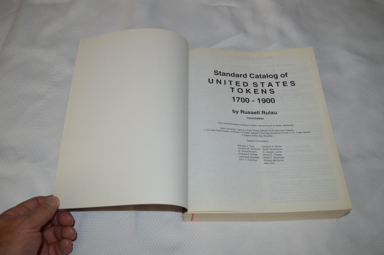 STANDARD CATALOG OF UNITED STATES TOKENS 1700-1900 ~ 3RD EDITION ~ RULAU ~ B2