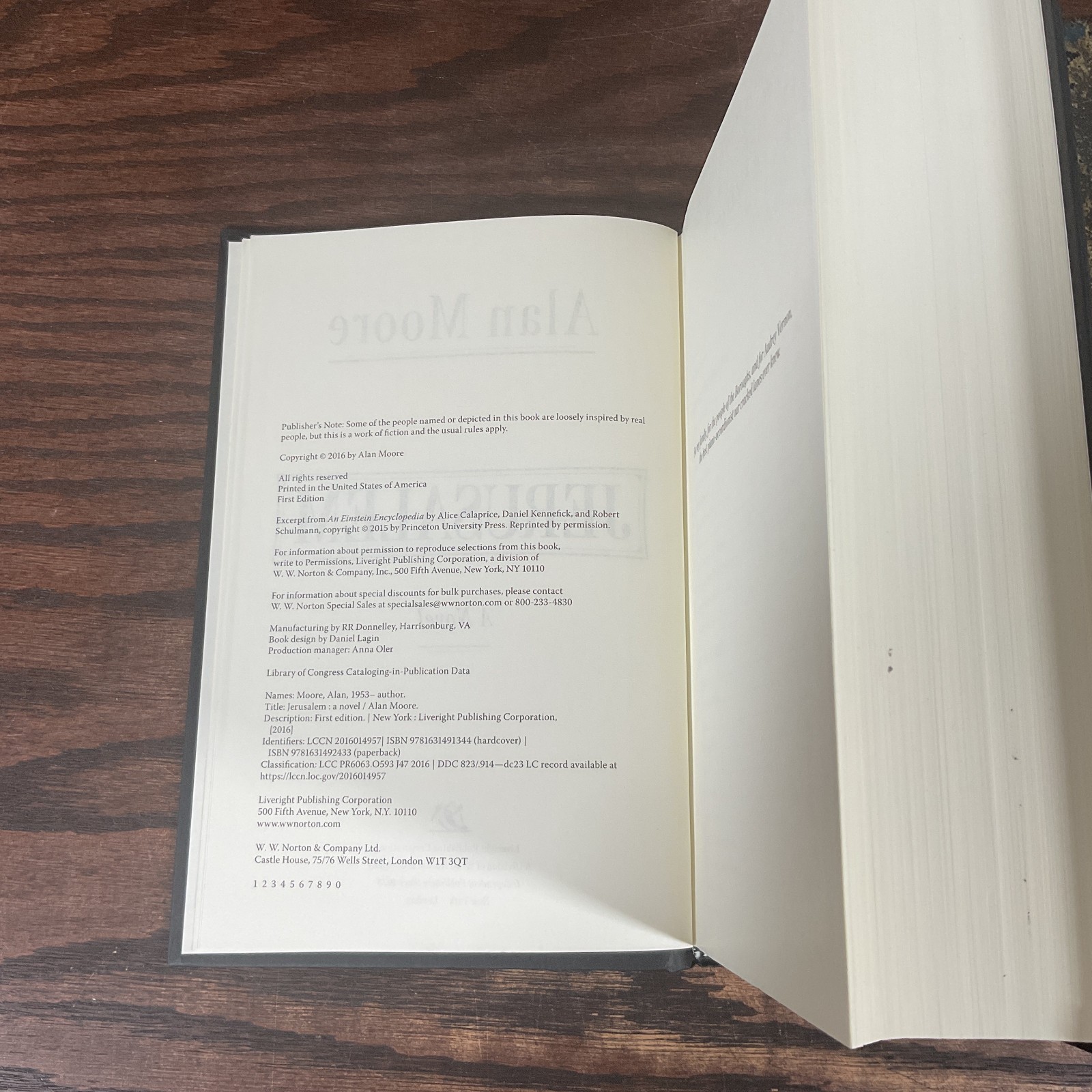 Jerusalem *Signed First Edition* By Moore, Alan