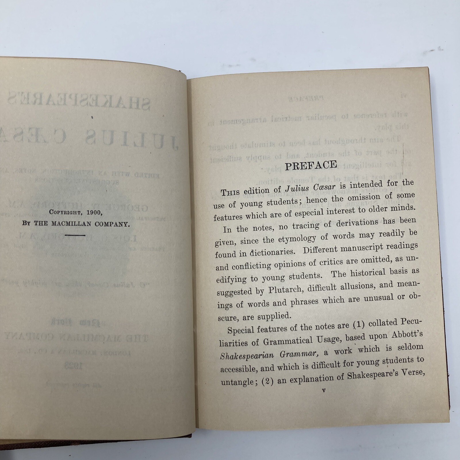 Shakespeare’s Julius Caesar – The Macmillan Company – 1923 – William Shakespeare