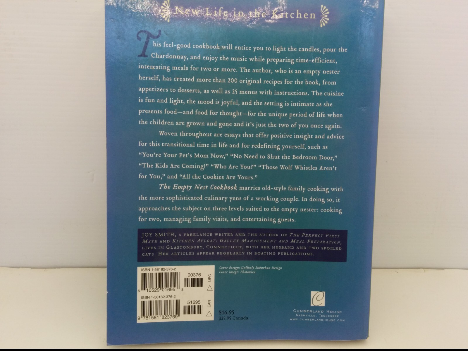 THE EMPTY NEST COOKBOOK BY JOY SMITH, SOFT COVER, 242 PAGES