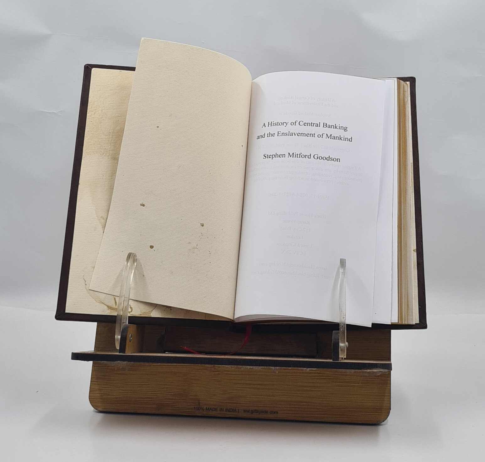 A History of Central Banking and the Enslavement of Man [PREMIUM LEATHER BOUND]