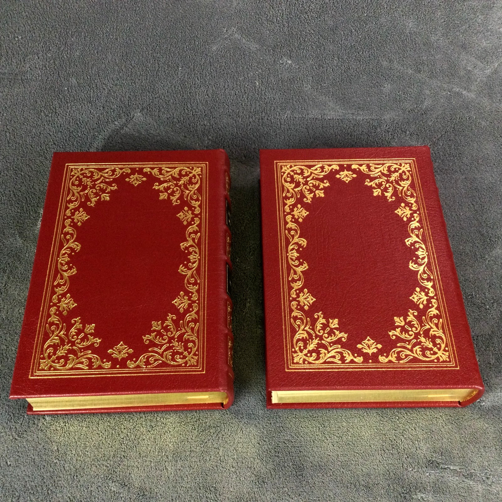 Thomas Jefferson Writings EASTON PRESS I & II Volumes 1 & 2 Red Leather Bound HC