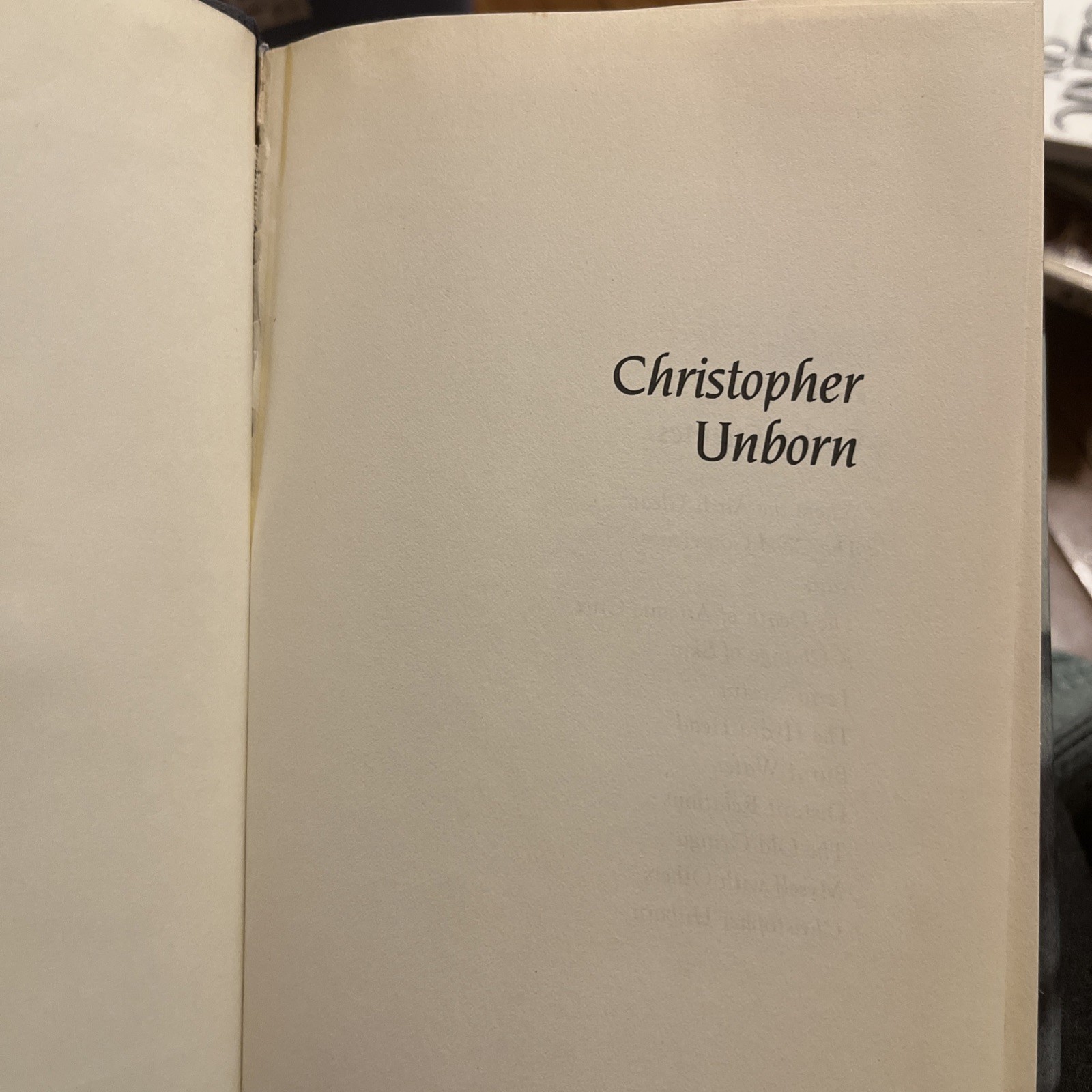 Carlos Fuentes Christopher Unborn HC DJ 1st Edition Farrar Straus Giroux VG
