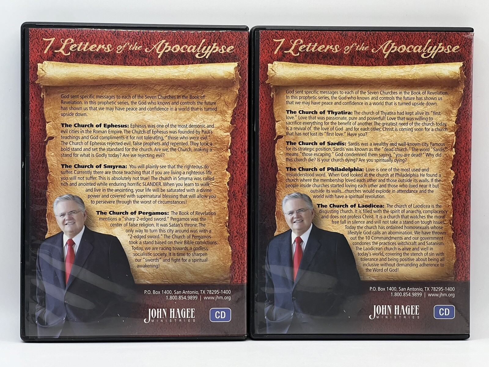 Signed Prophecy Study Bible John Hagee NKJV Israel Revealed 7 Letters Apocalypse