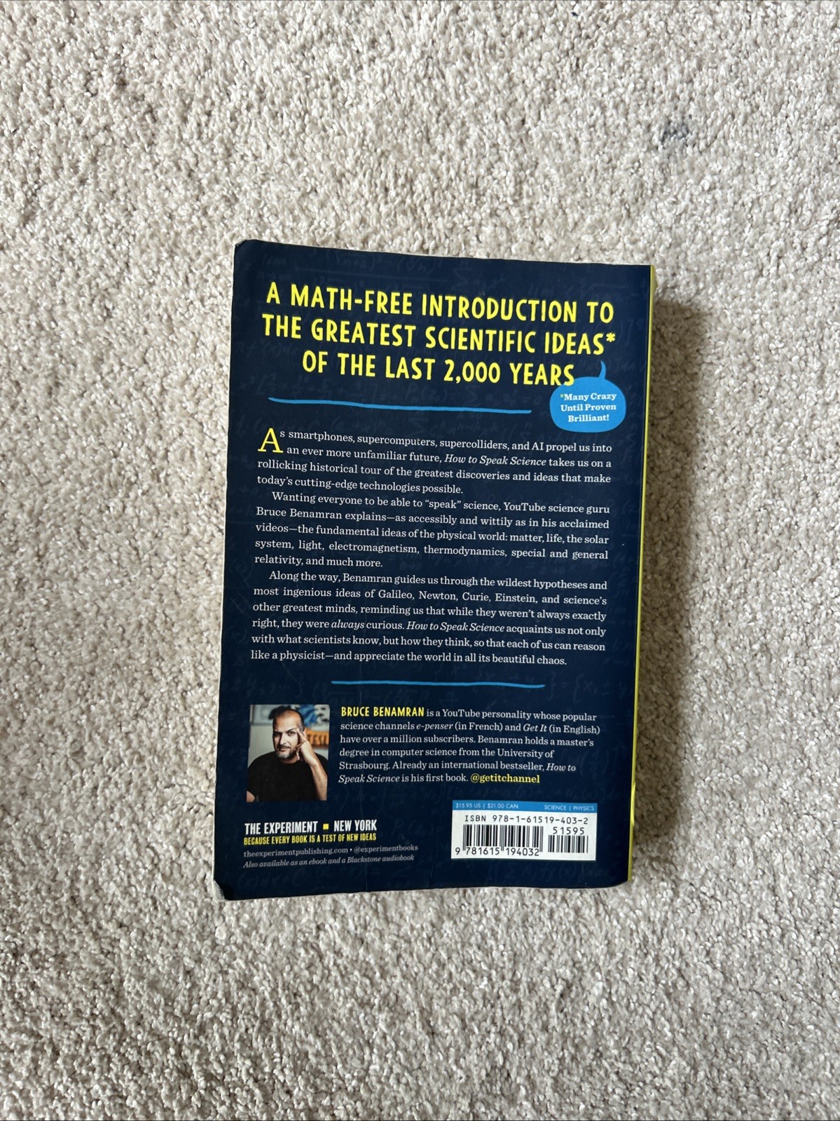 How to Speak Science : Gravity, Relativity, and Other Ideas by Bruce Benamran