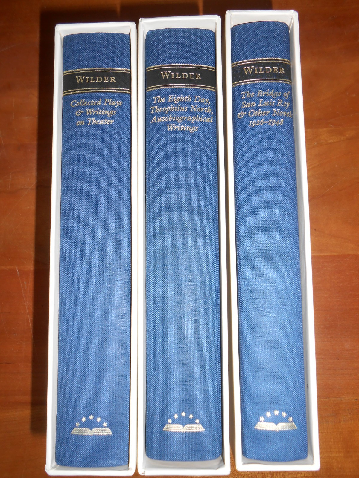 Library Of America THORNTON WILDER Set of 3 1st printings inserts- HC/SC LN