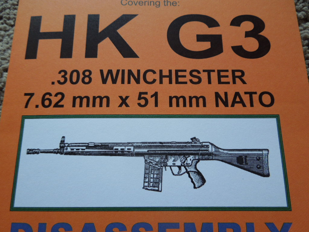 H&K G3 .308 Winchester, 7.62x51mm Nato Rifle Manual 30 Pages 