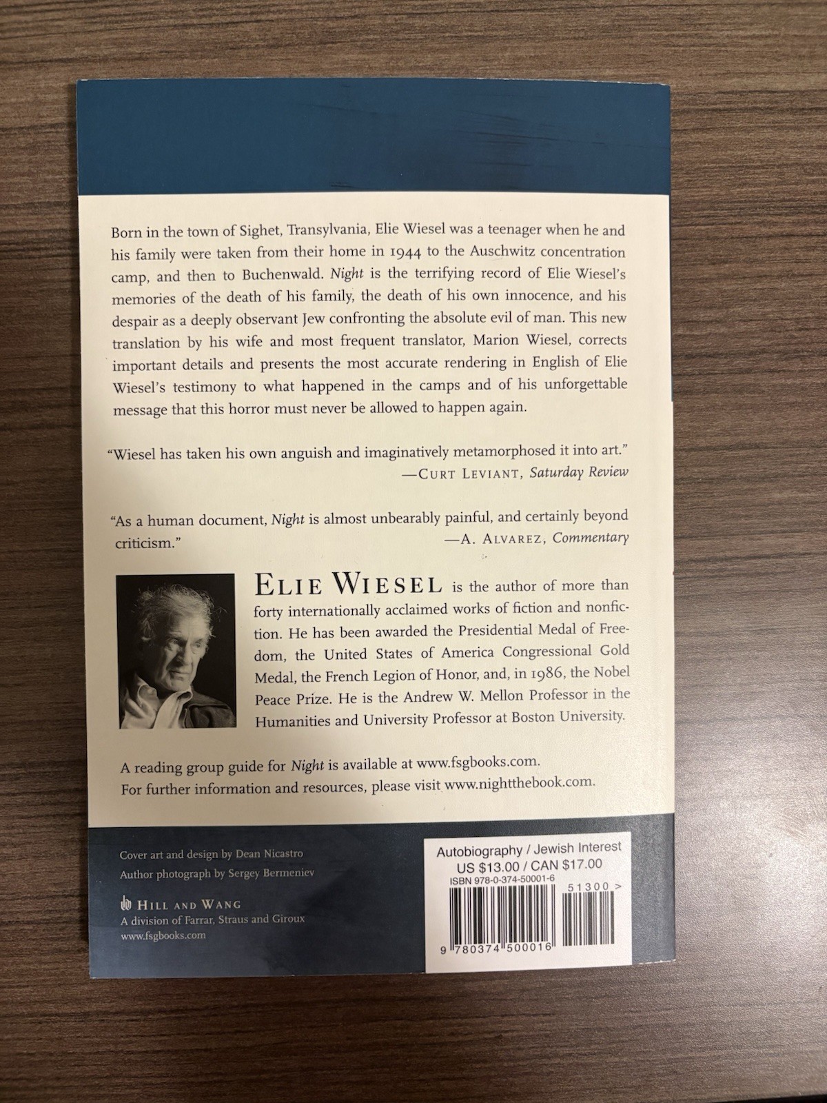 Night by Elie Wiesel (2013, Mass Market)