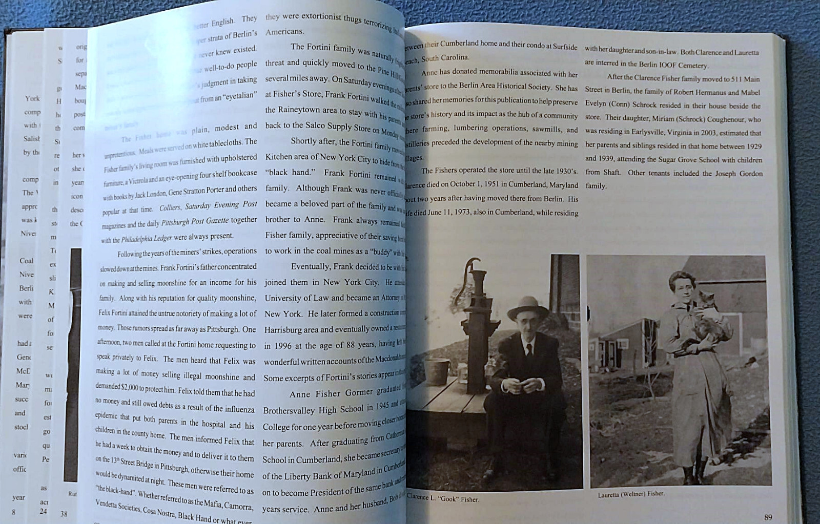 2003 Macdonaldton area, Pennsylvania history book Somerset County families mines