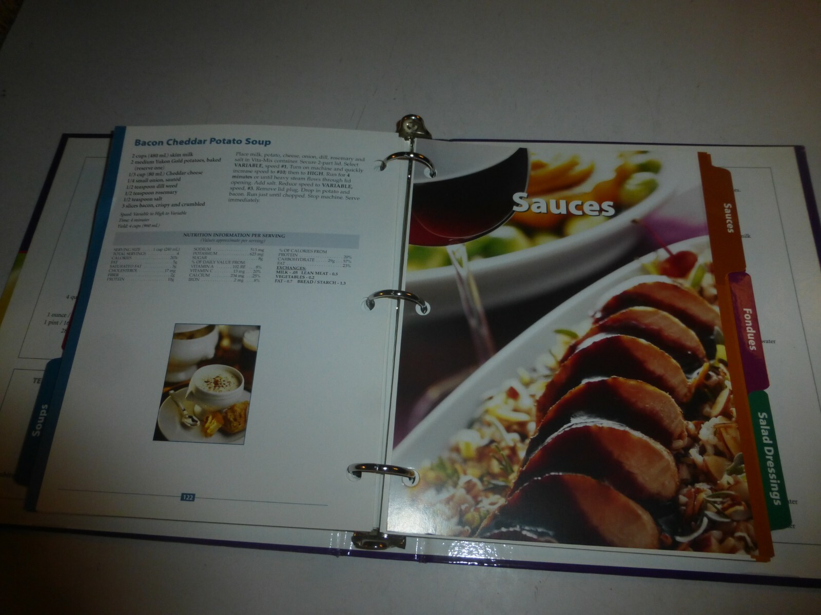 Vita-mix Book Cookbook Binder Owners Manual Whole Food Recipes For Better LiviMS