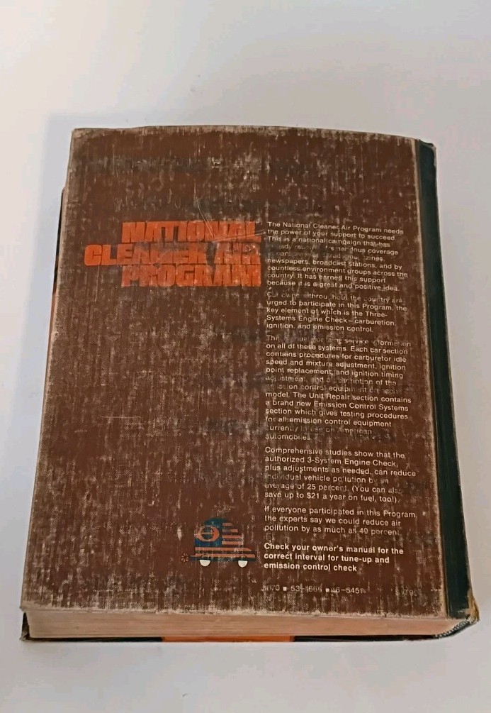 Chilton’s Auto Repair Manual Book; American Cars from 1966 to 1973
