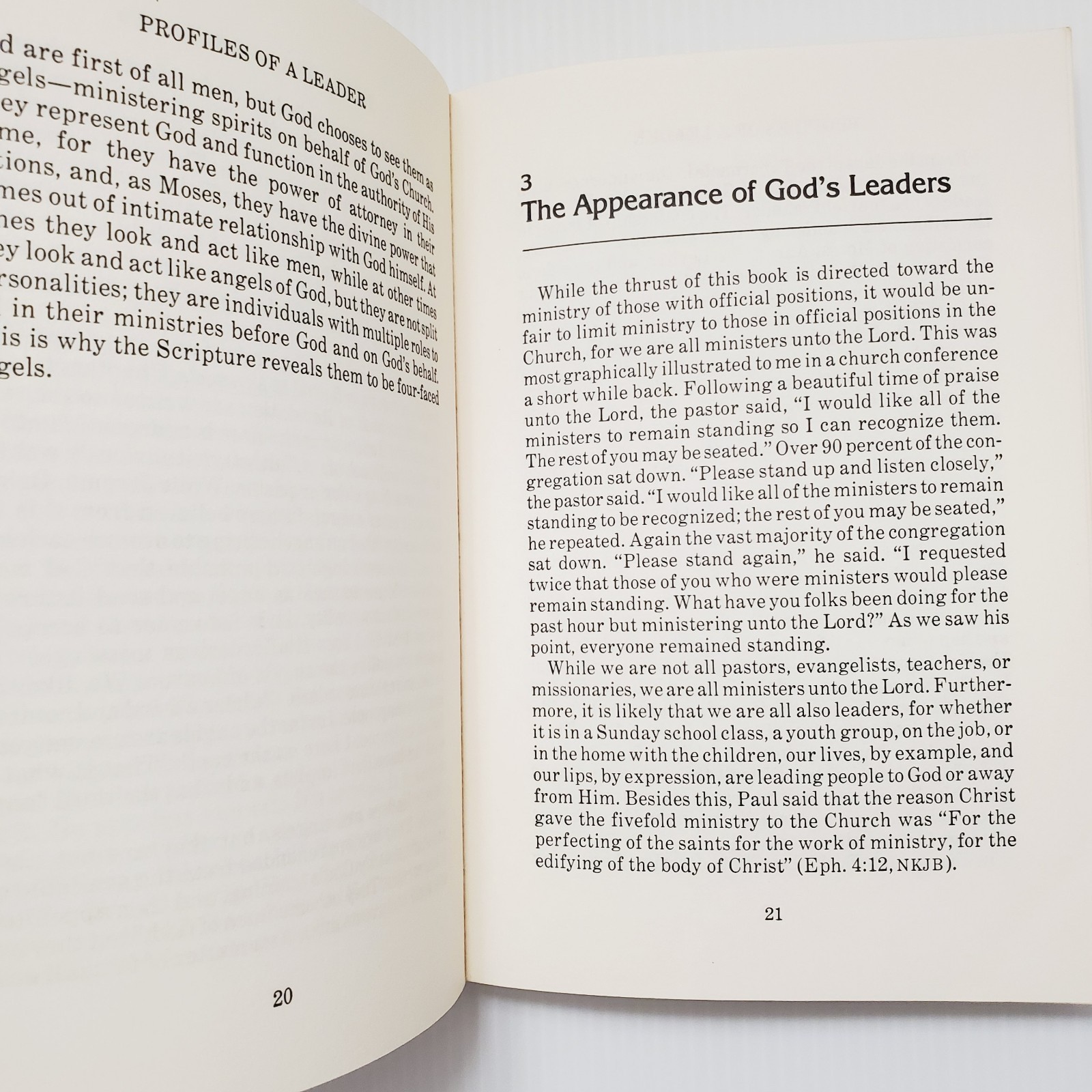 Profiles of a Leader Book Cornwall 1980 Vintage Christian Leadership Self-Help