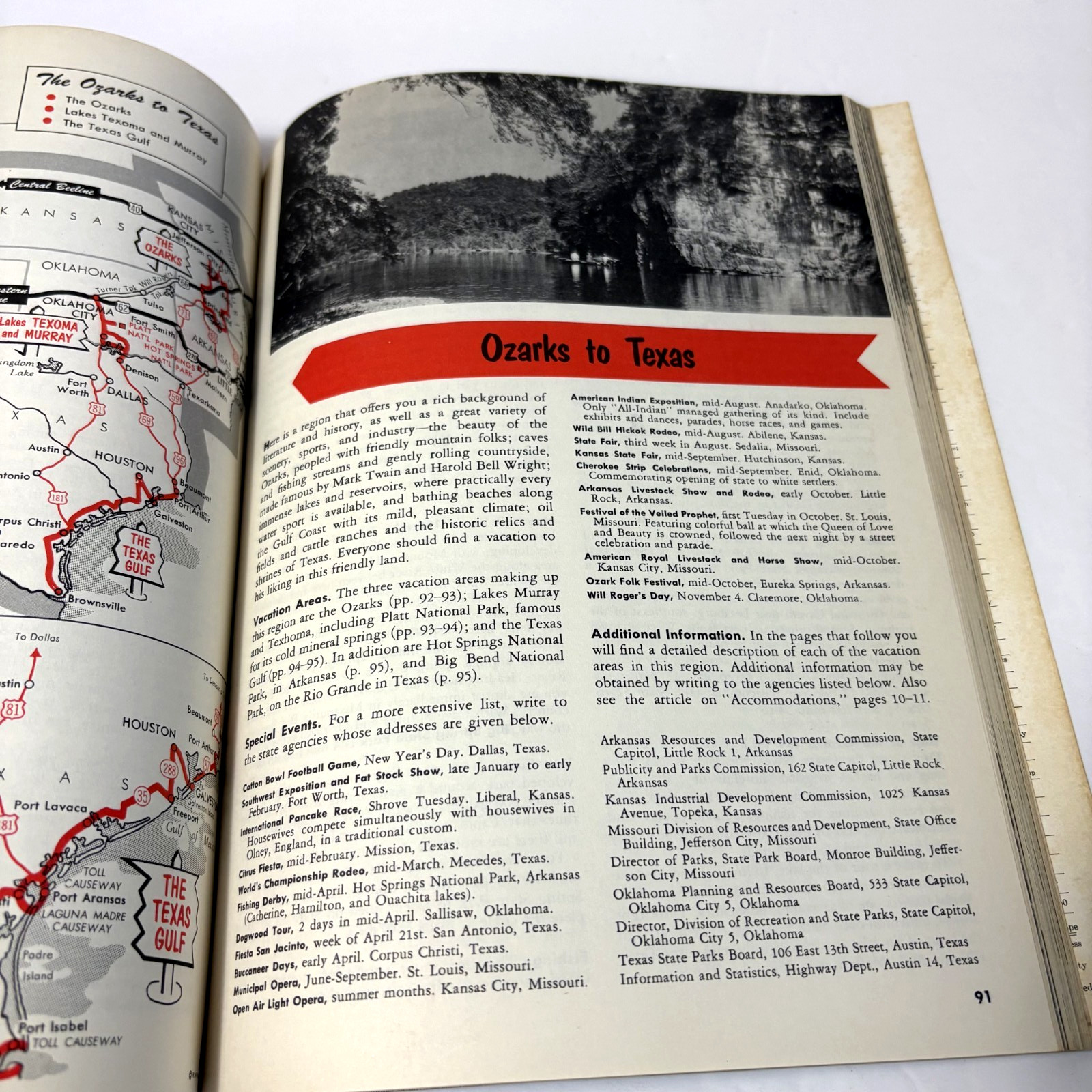 VTG RAND MCNALLY VACATION GUIDE UNITED STATES AND CANADA PB Book (1958)