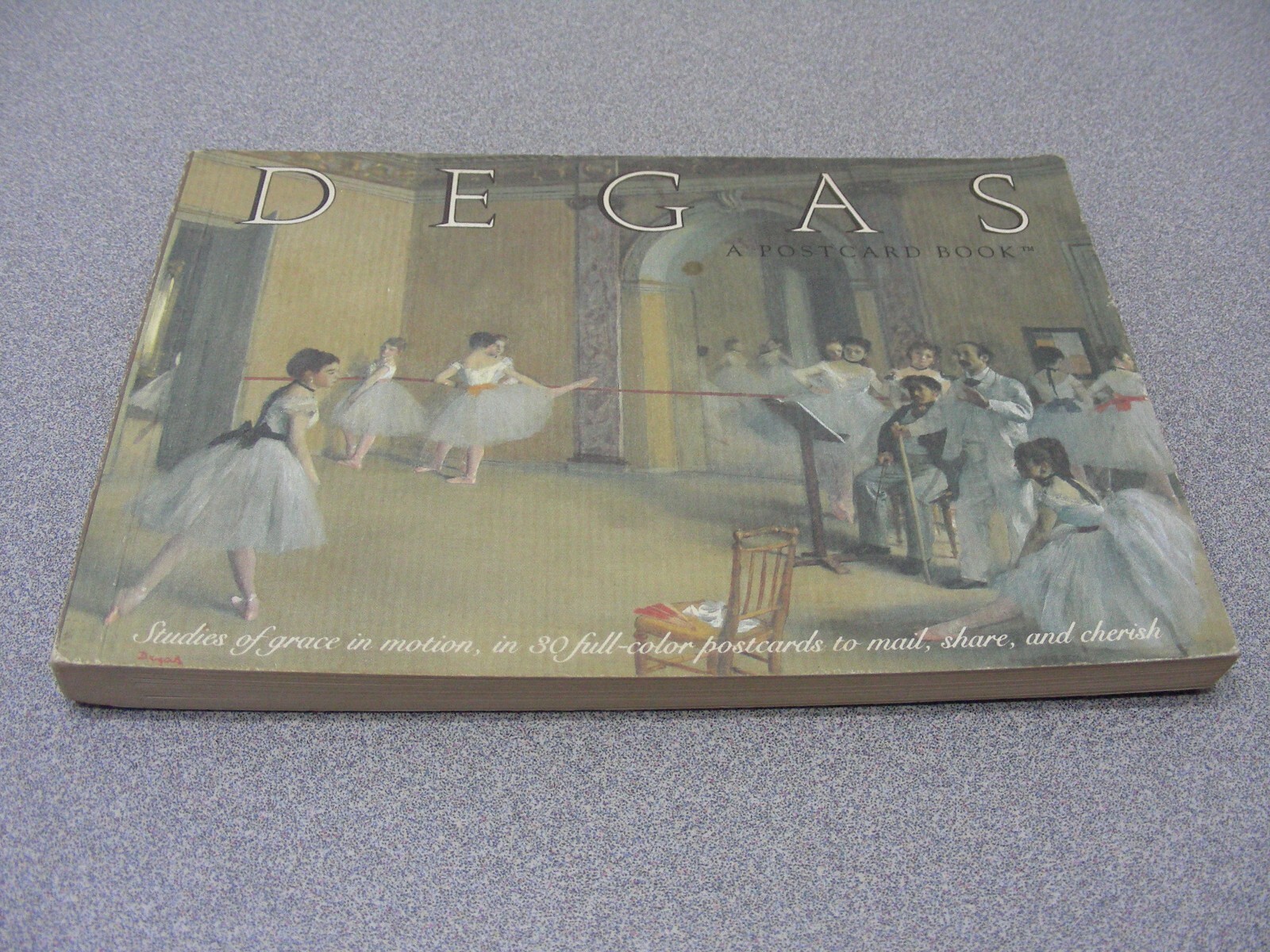 DEGAS – A POSTCARD BOOK – Vintage 1989 Postcard Book (Only 23 of 30 Postcards)