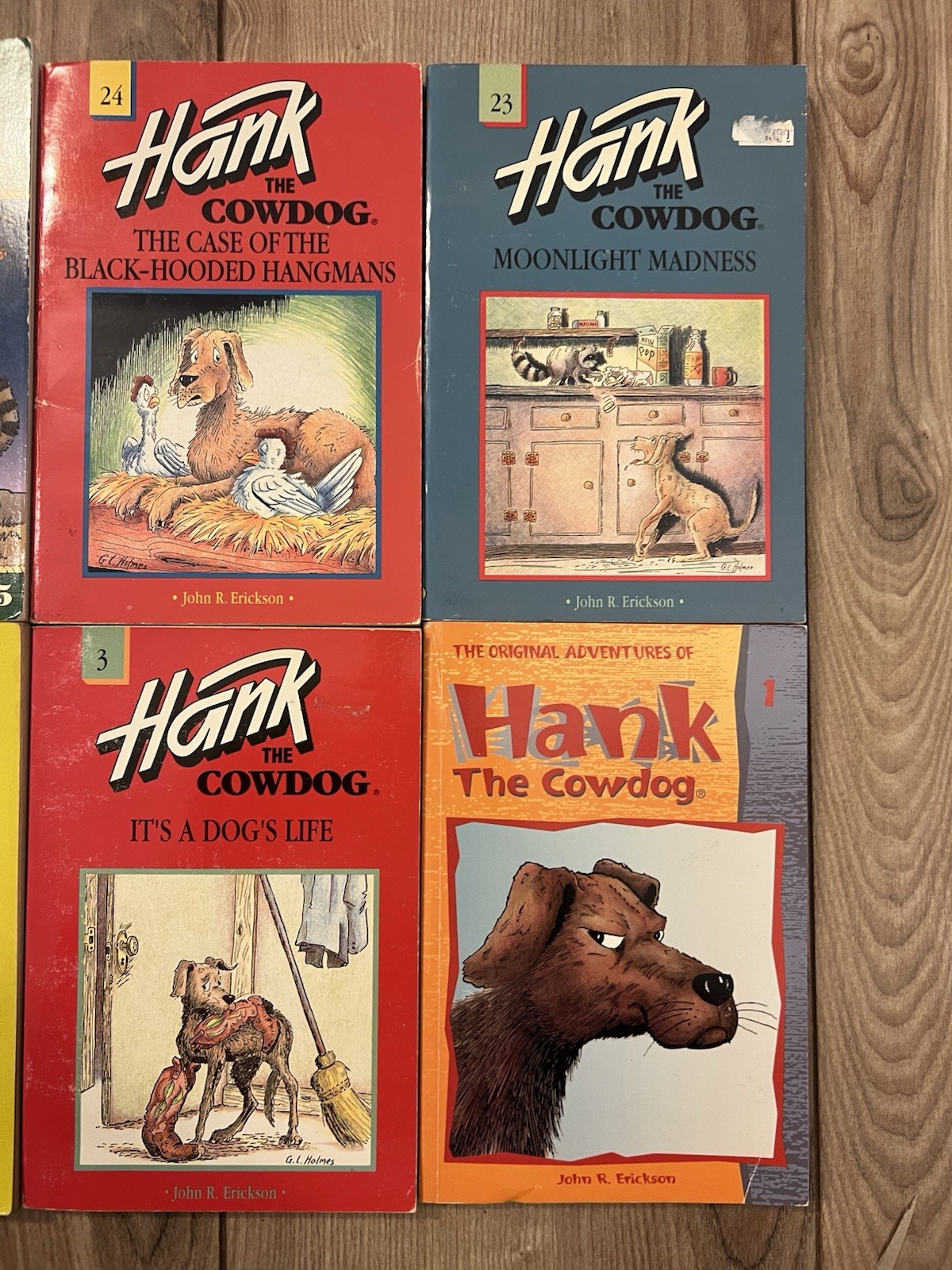 Lot Of 6 Vintage Hank The Cowdog Paperback Books Mixed Lot 1 3 21 23 24 35