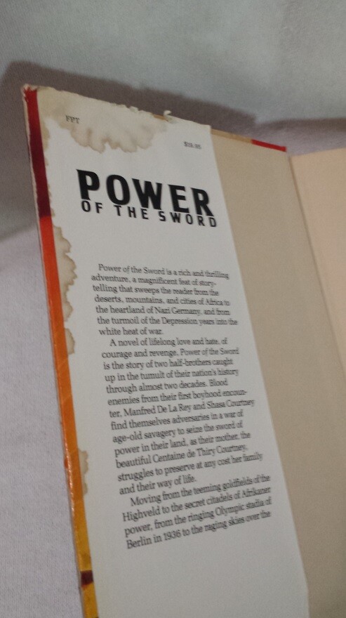 Power of the Sword Wilbur Smith 1986 Hardcover Dust Jacket Nazi Action Adventure