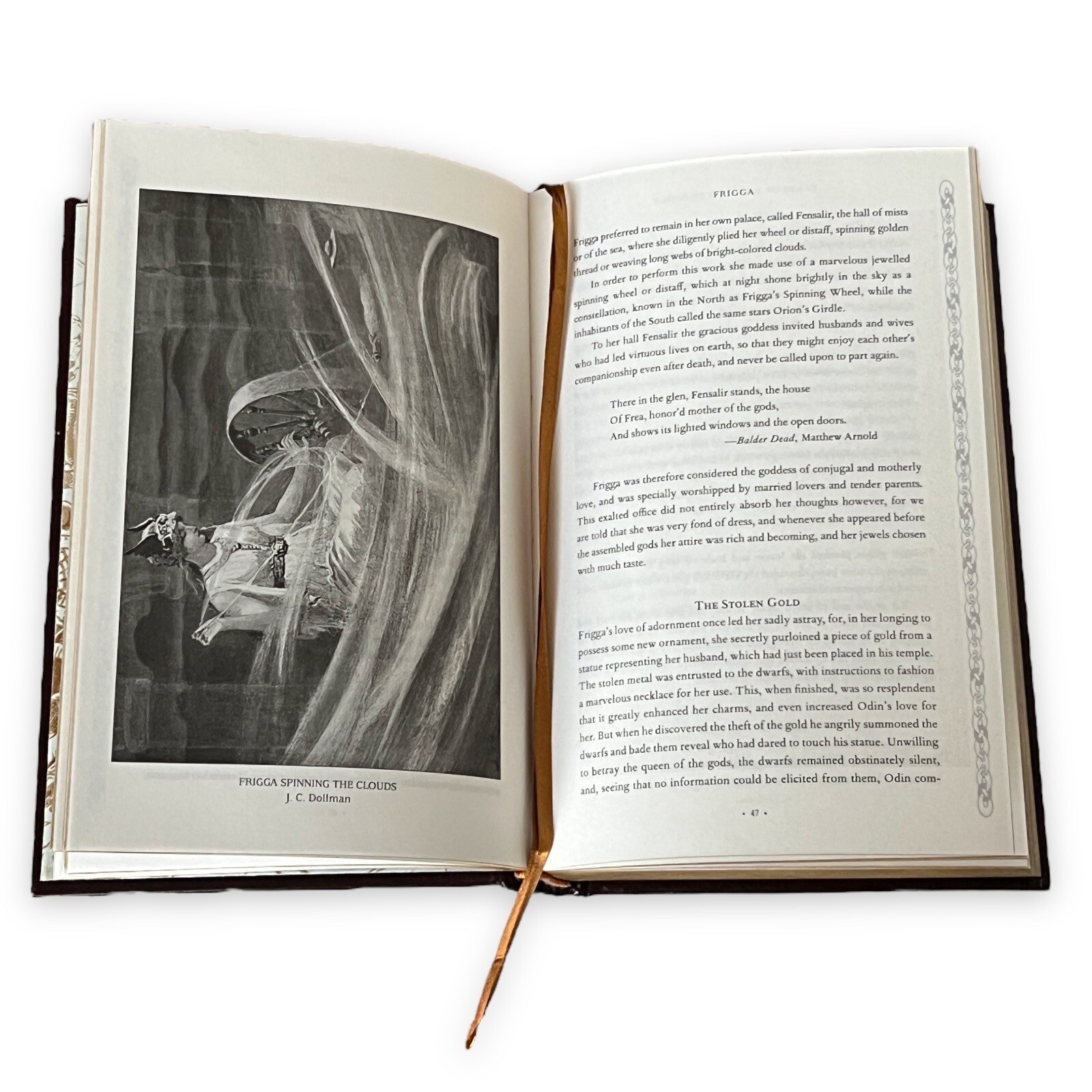 TALES OF NORSE MYTHOLOGY by Helen Guerber Leather Bound Hardcover Gift Book