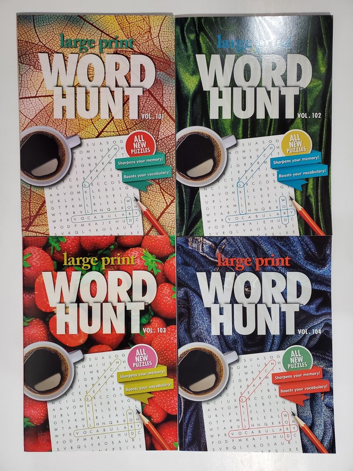 Large Print Word Hunt Puzzle Books Papp Search,Find,Game,Hobby Pick up to 20Vols