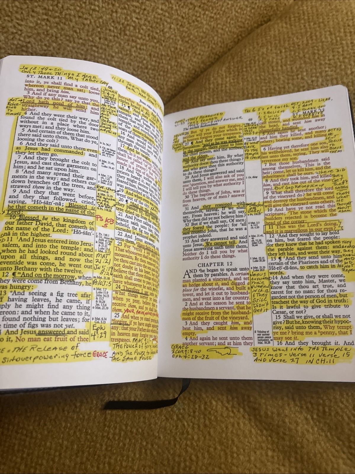 The New Testament KJV BIBLE Kenneth Copeland Personal Notes Edition Faux Leather