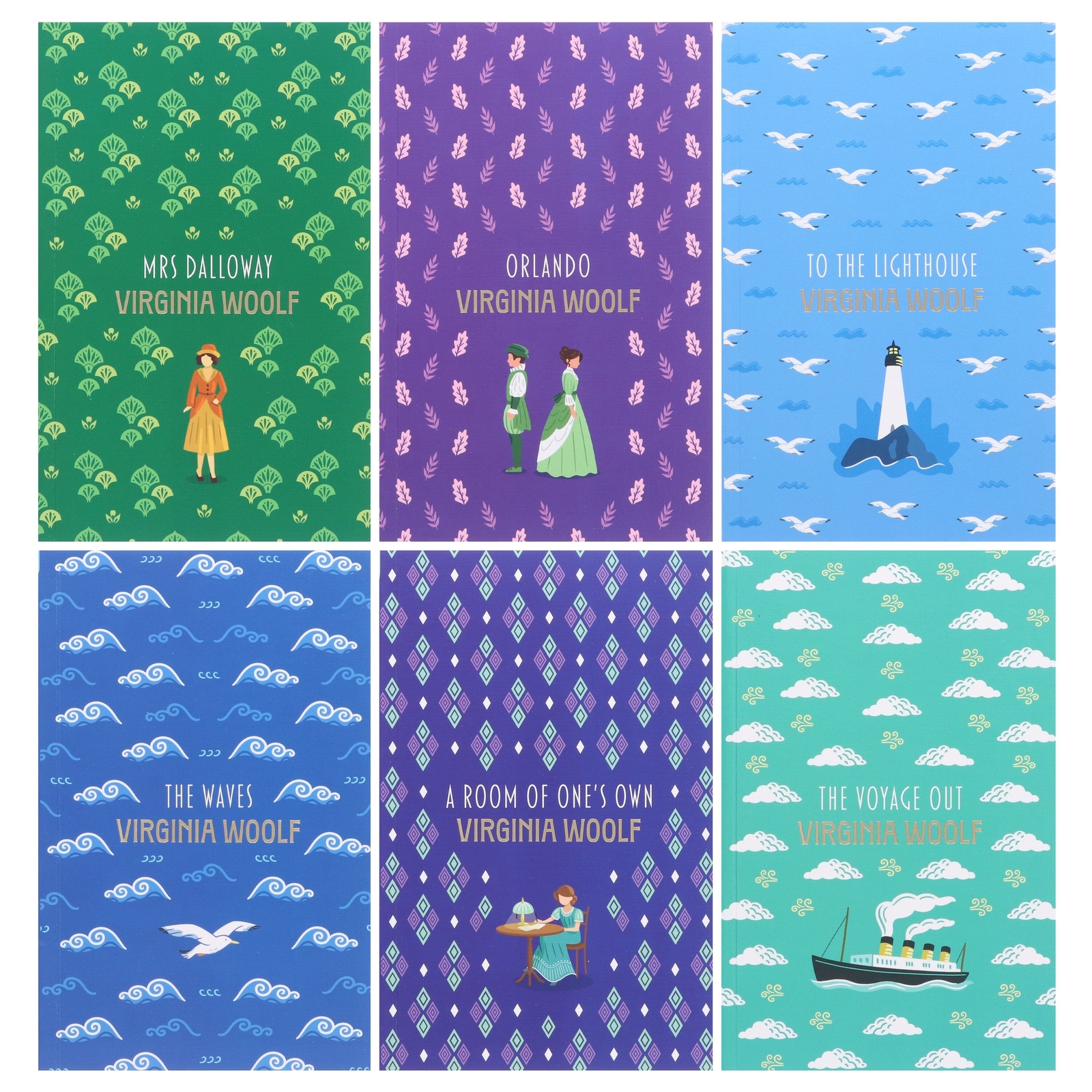 The Virginia Woolf Collection 6 Books Box Set – Ages 8+ – Paperback