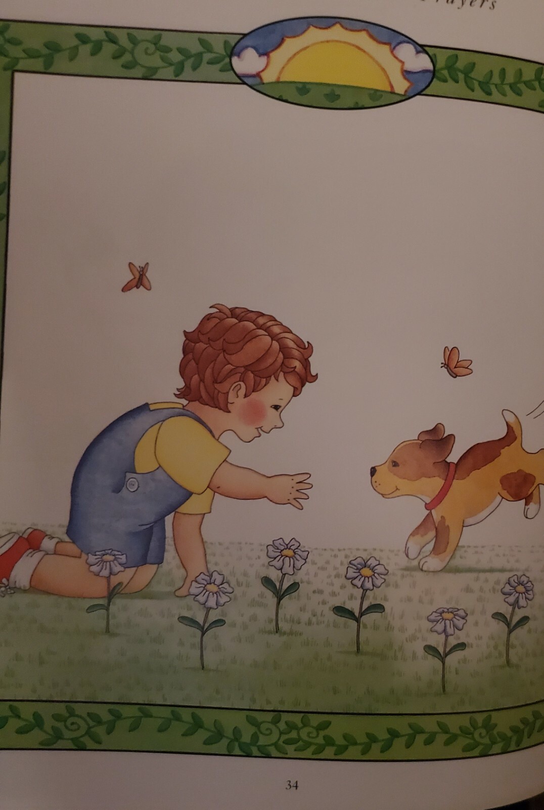 Poems and Prayers for Children by Lynne Suesse Illustrated Gold Edge Pages