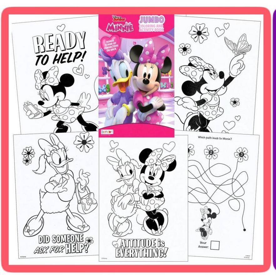10 Disney Coloring Books Classic Movie Characters Full Size Books 700 Pages