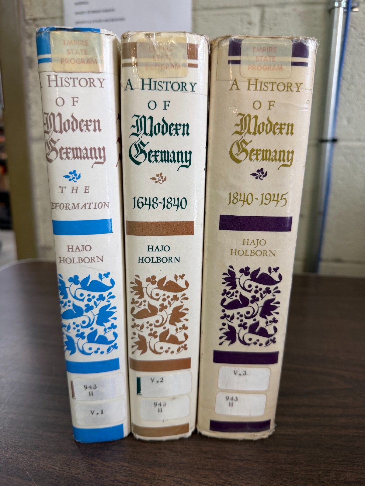 A History of Modern Germany, Lot of 3 (Reform, 1648-1840, 1840-1945) Holborn