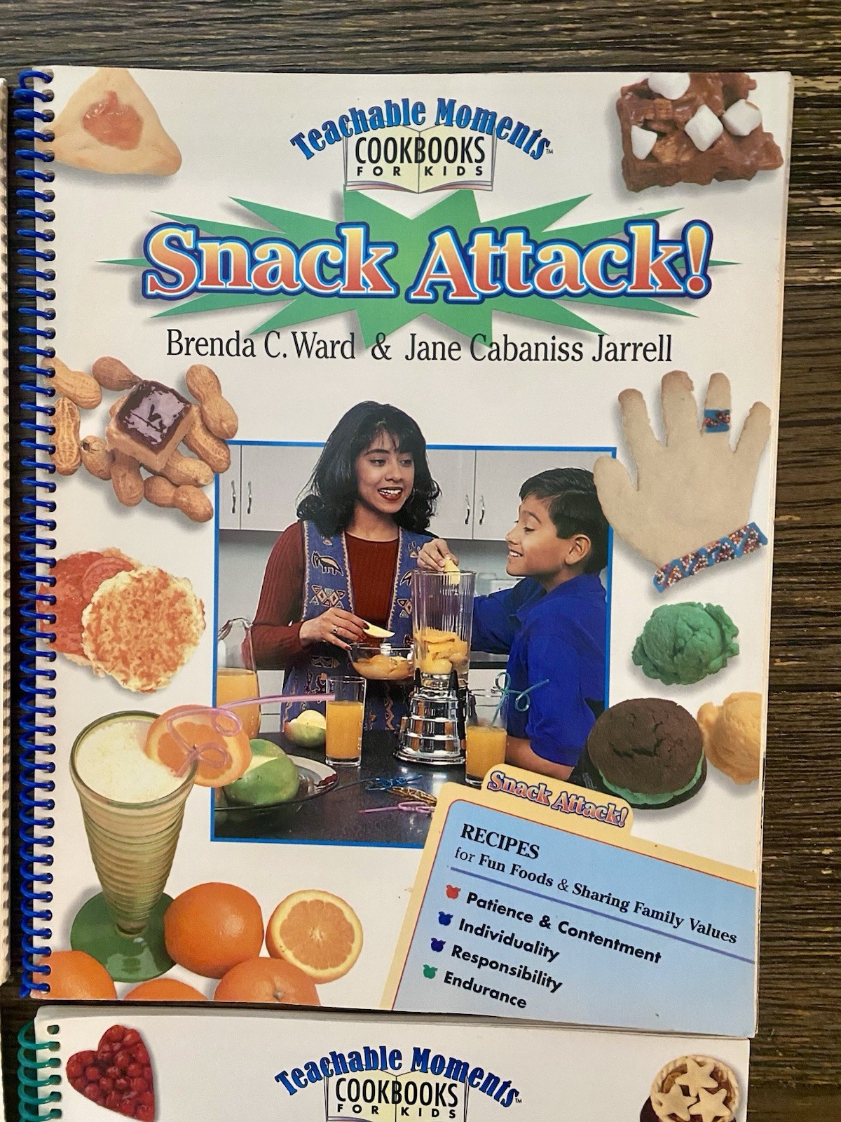 Vintage Teachable Moments Cookbooks for Kids Book Bundle Lot Homeschool Learn