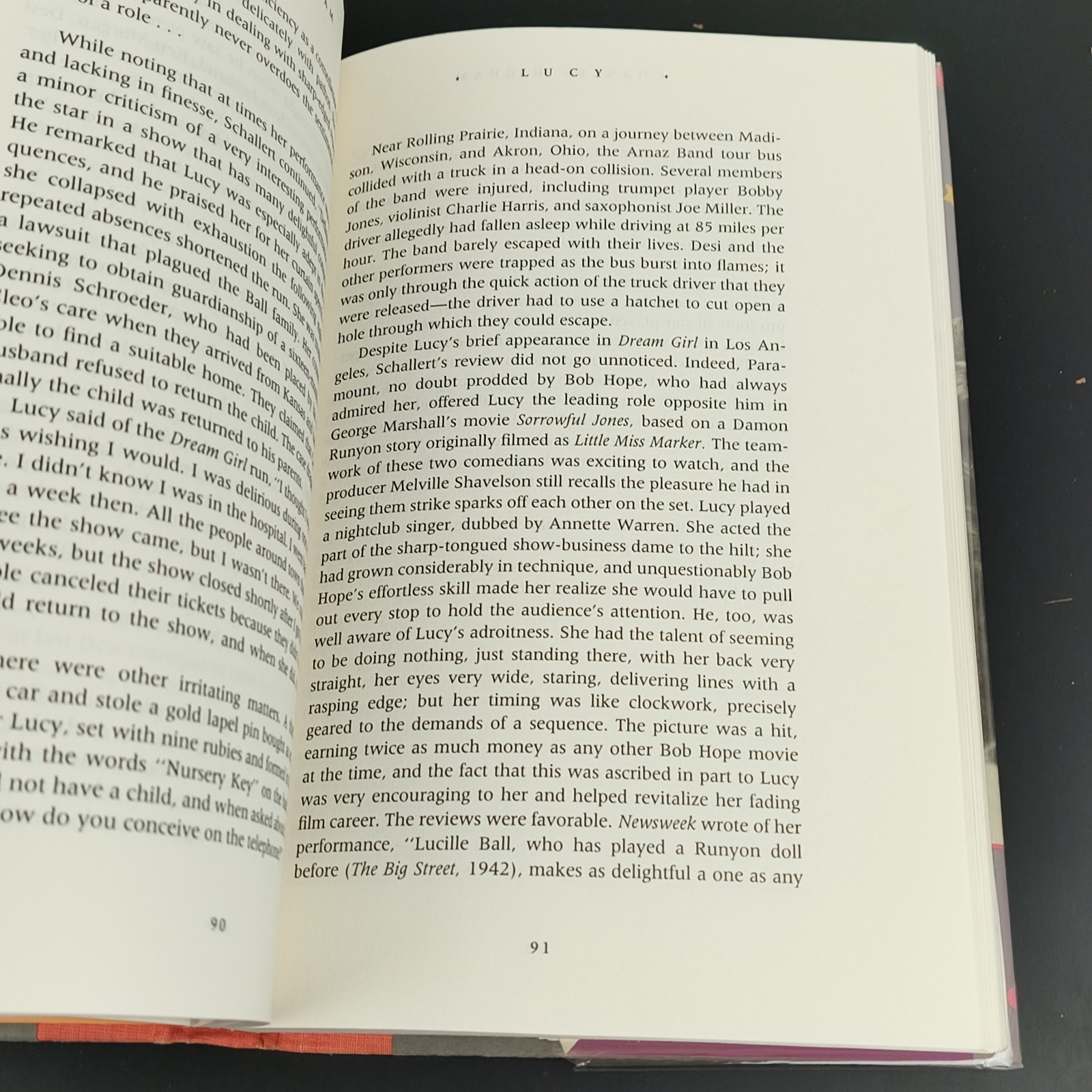 The Life of Lucille Ball by Charles Higham Signed By The Author With Note