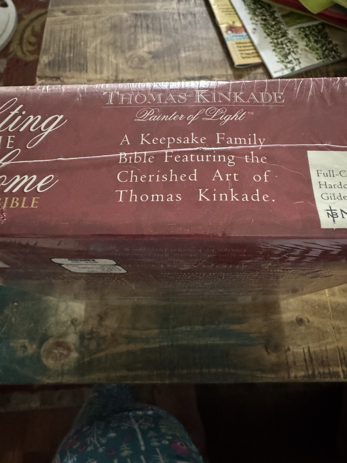 NKJV Thomas Kinkade „Lighting the Way Home“ Family HOLY BIBLE Red Letter Edition