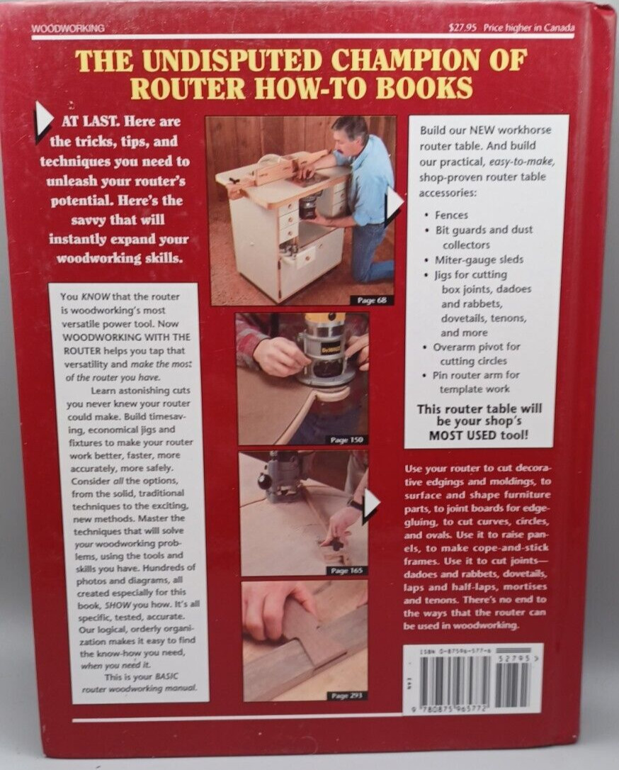 Woodworking with the Router Hardcover Matlac & Hylton 344 Pages