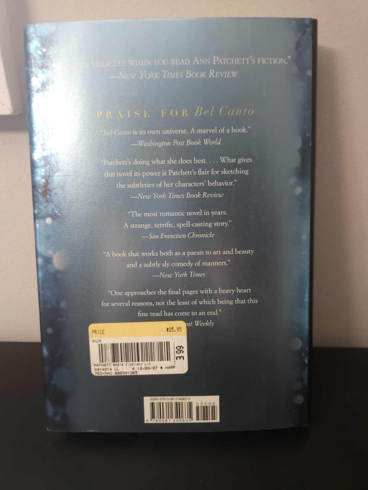 Run Ann Patchett First Edition First Printing 1st Hardcover Novel HC 2007