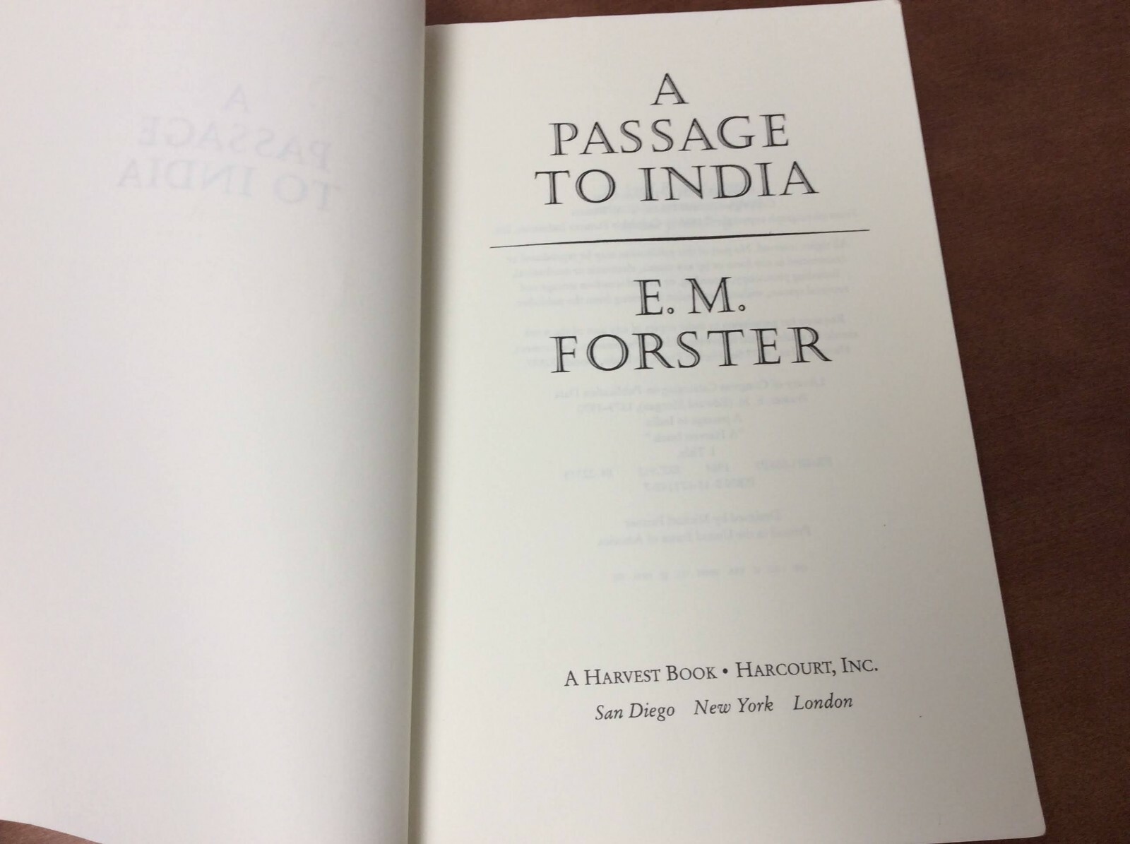 A Passage to India by E.M. Forster ( 1984, Paperback) – Good