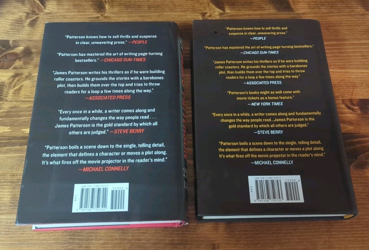 2 JAMES PATTERSON FIRST EDITION 3 Days to Live, 23 1/2 Lies 2 Stand Alone Books