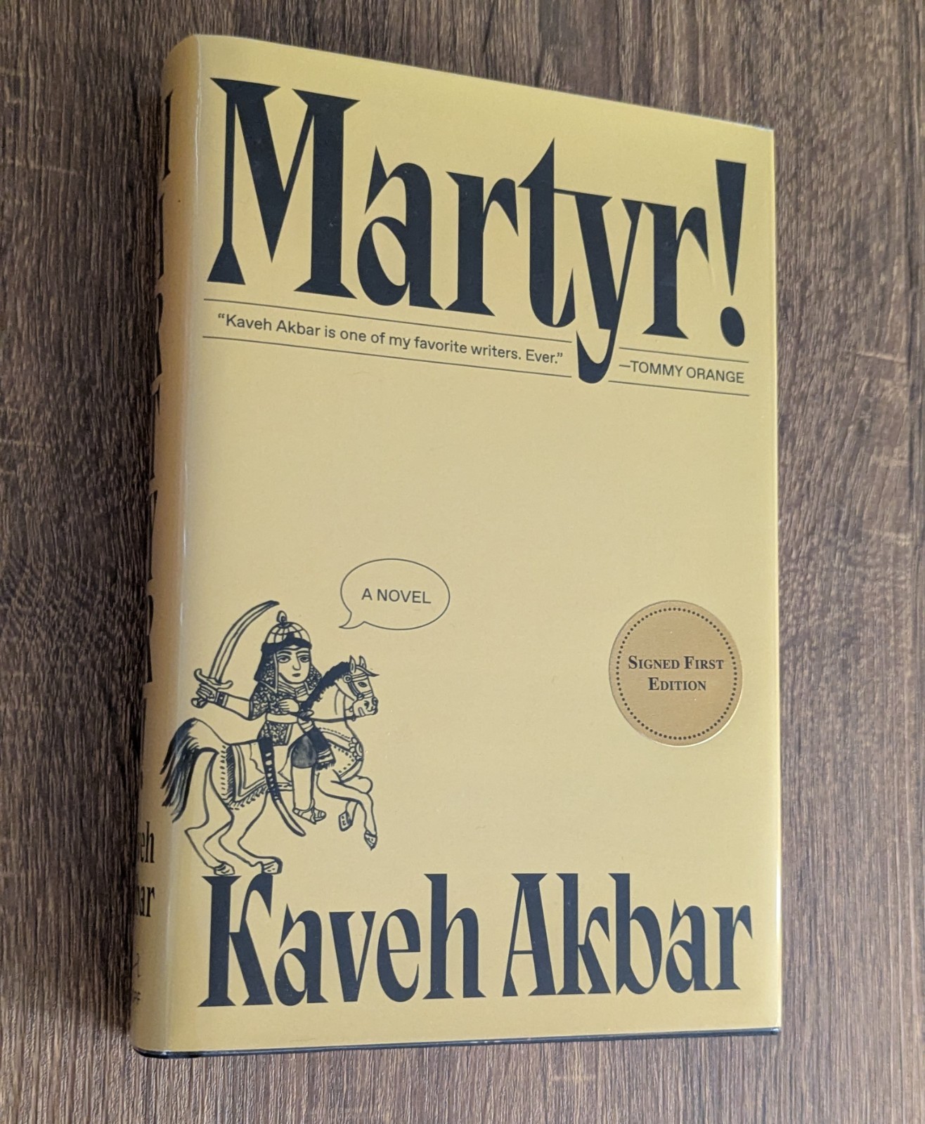 Martyr Kaveh Akbar Signed First Edition 2024 Hardcover