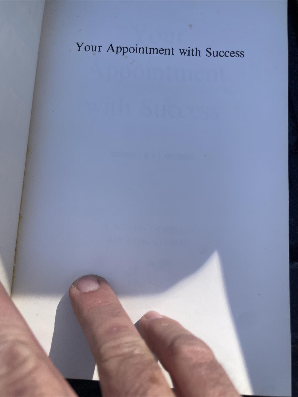 Your Appointment With Success Bjorn Secher 1980 Paperback Edition
