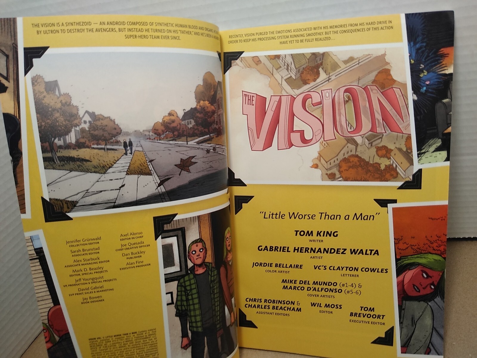 Vision #1 Little Worse Than Human – King / Walta – 2016 – 1st Printing Paperback