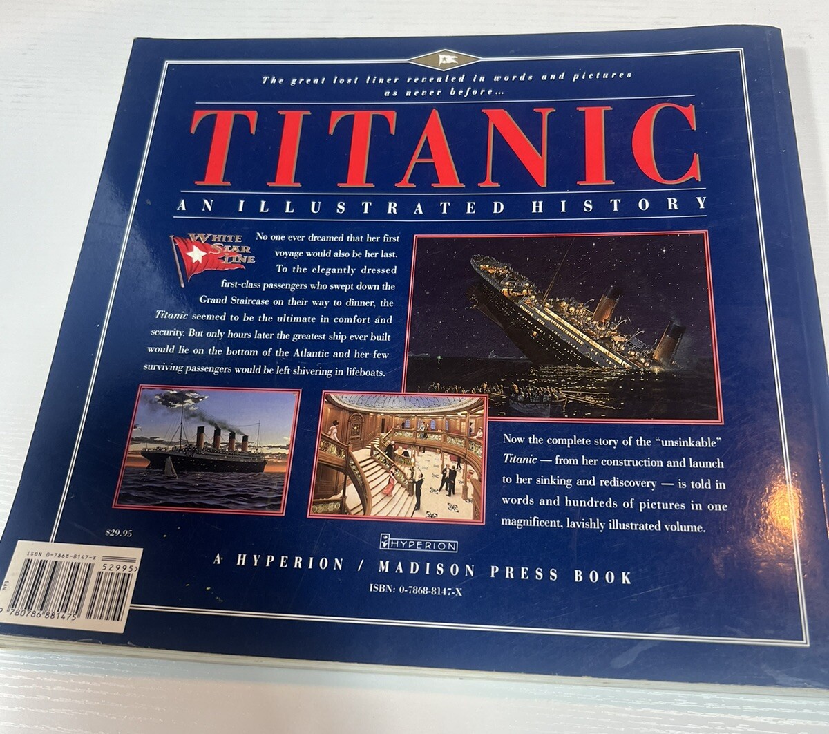 Titanic Illustrated History Hyperion Press 1998 Fifth Paperback Lynch Marschall