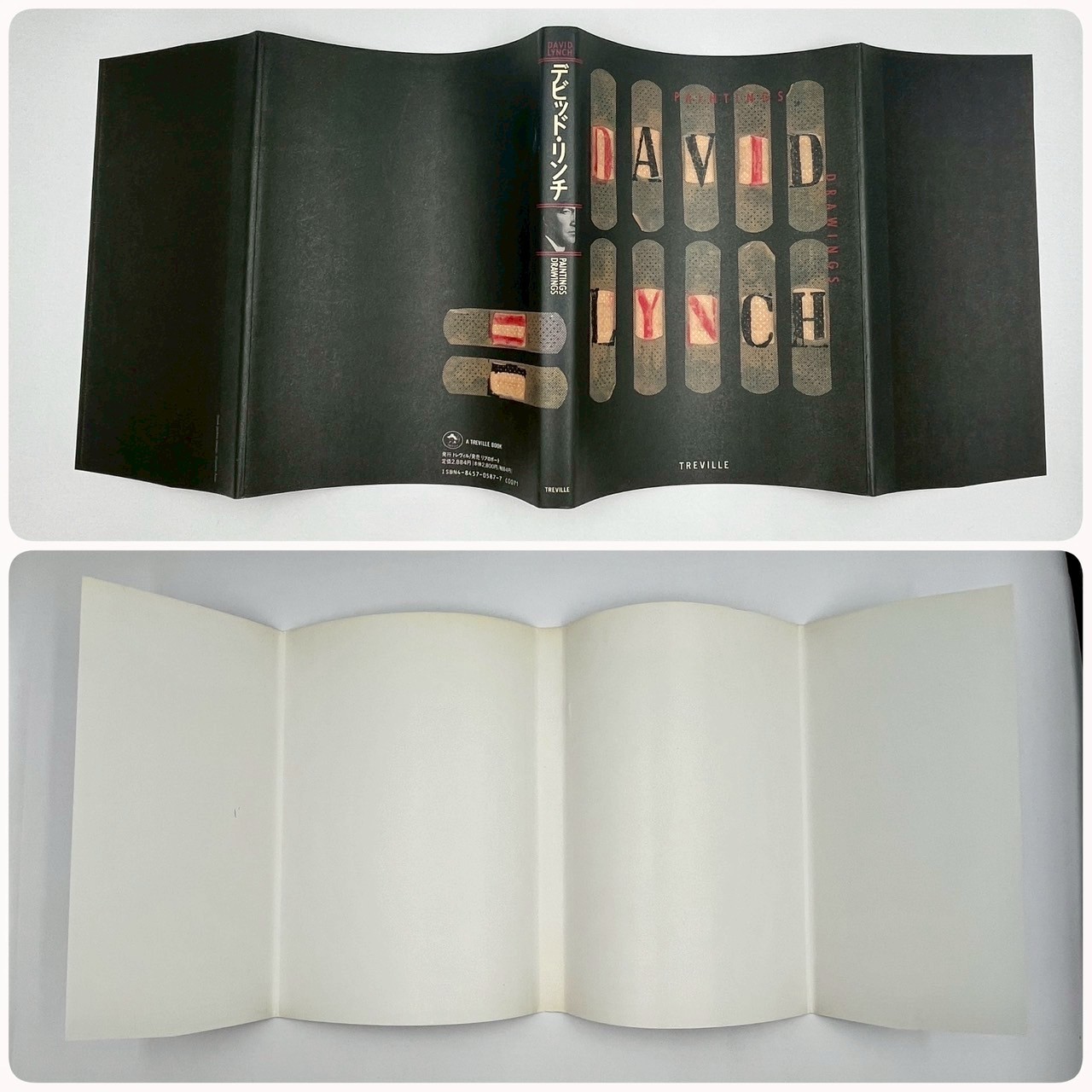 David Lynch Signed Art Book Paintings Drawings Treville 1991 Japan Fingerprint