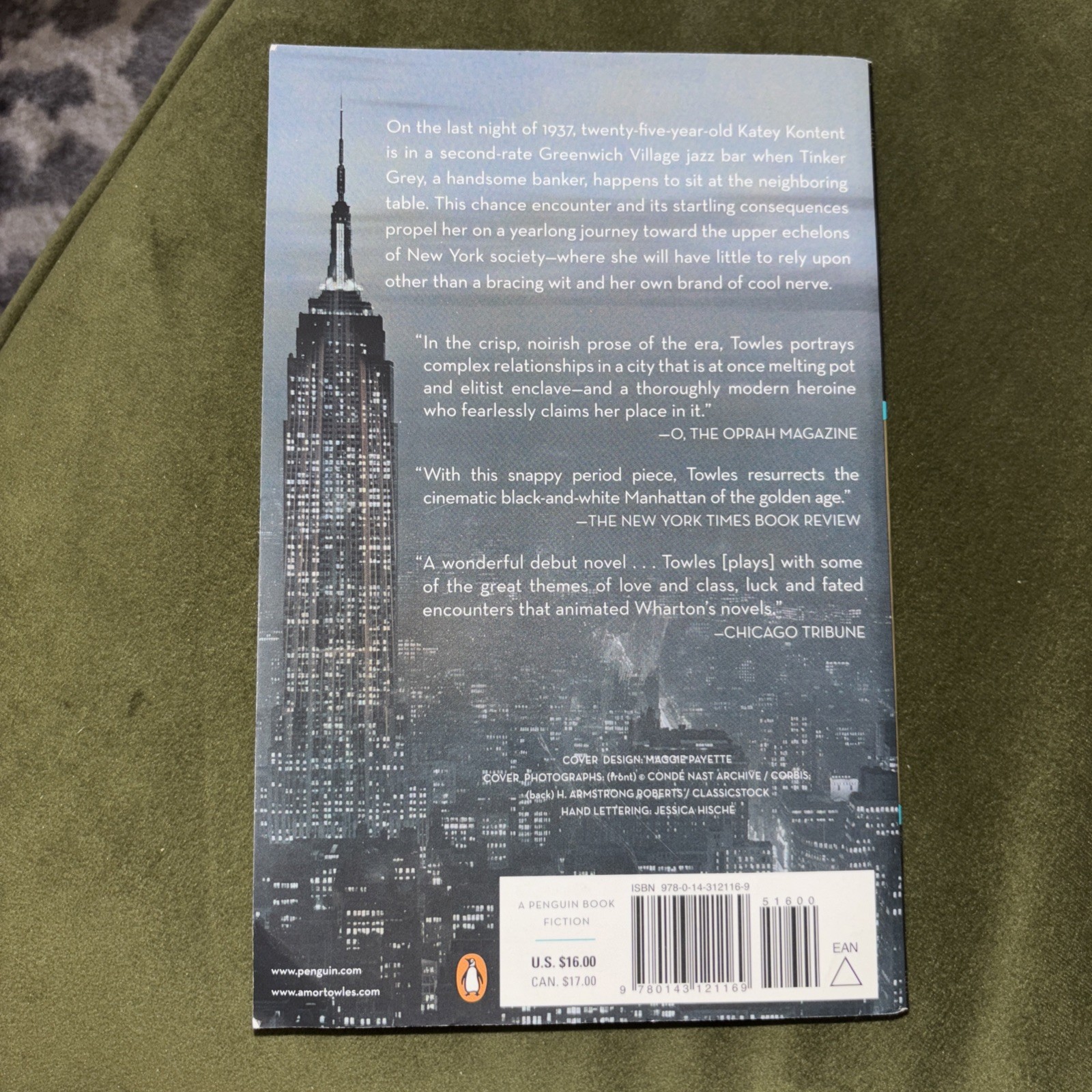 Rules of Civility : A Novel by Amor Towles (2012, Trade Paperback)
