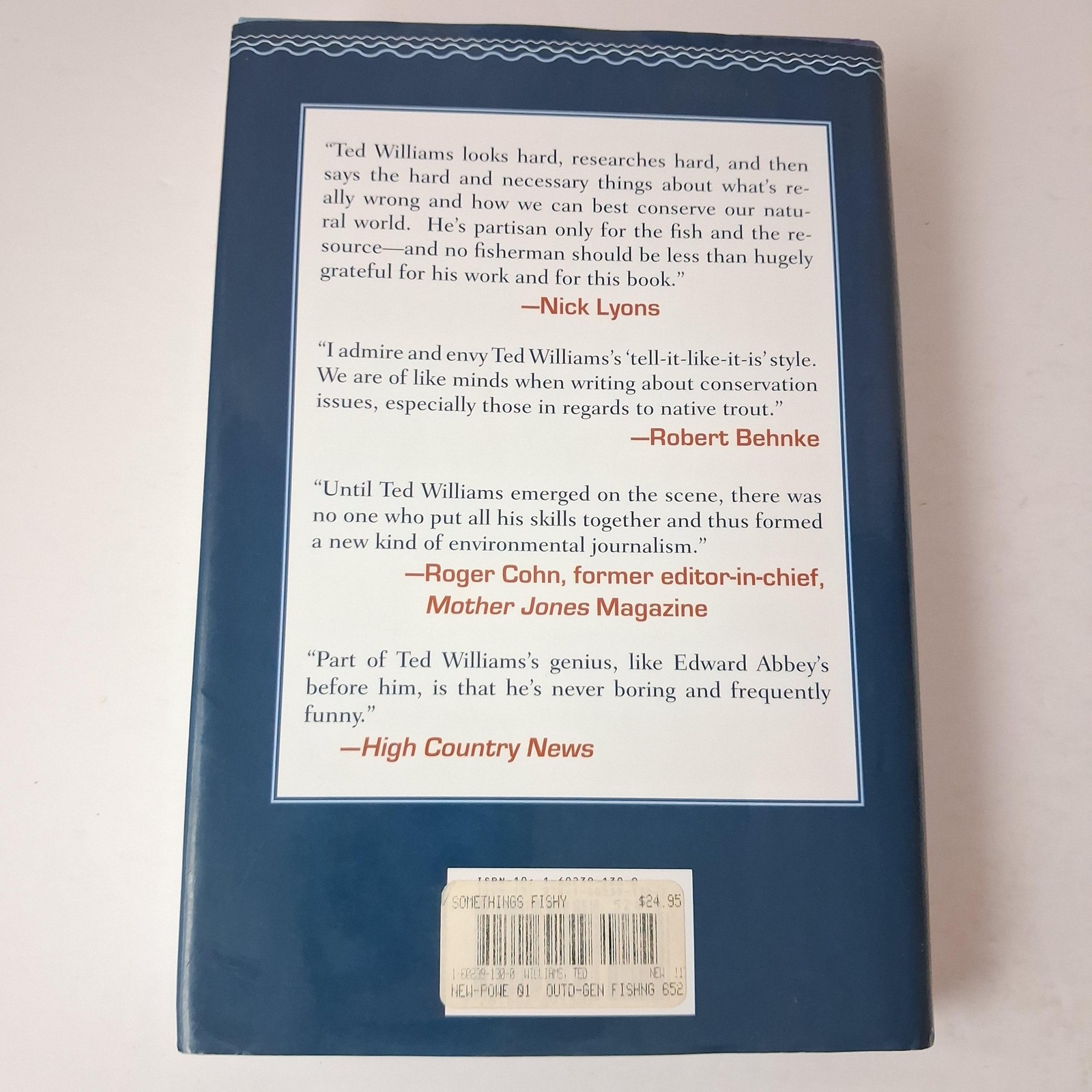 Something’s Fishy Ted Williams Paul Guernsey Skyhorse Blue HC DJ 2007 USA