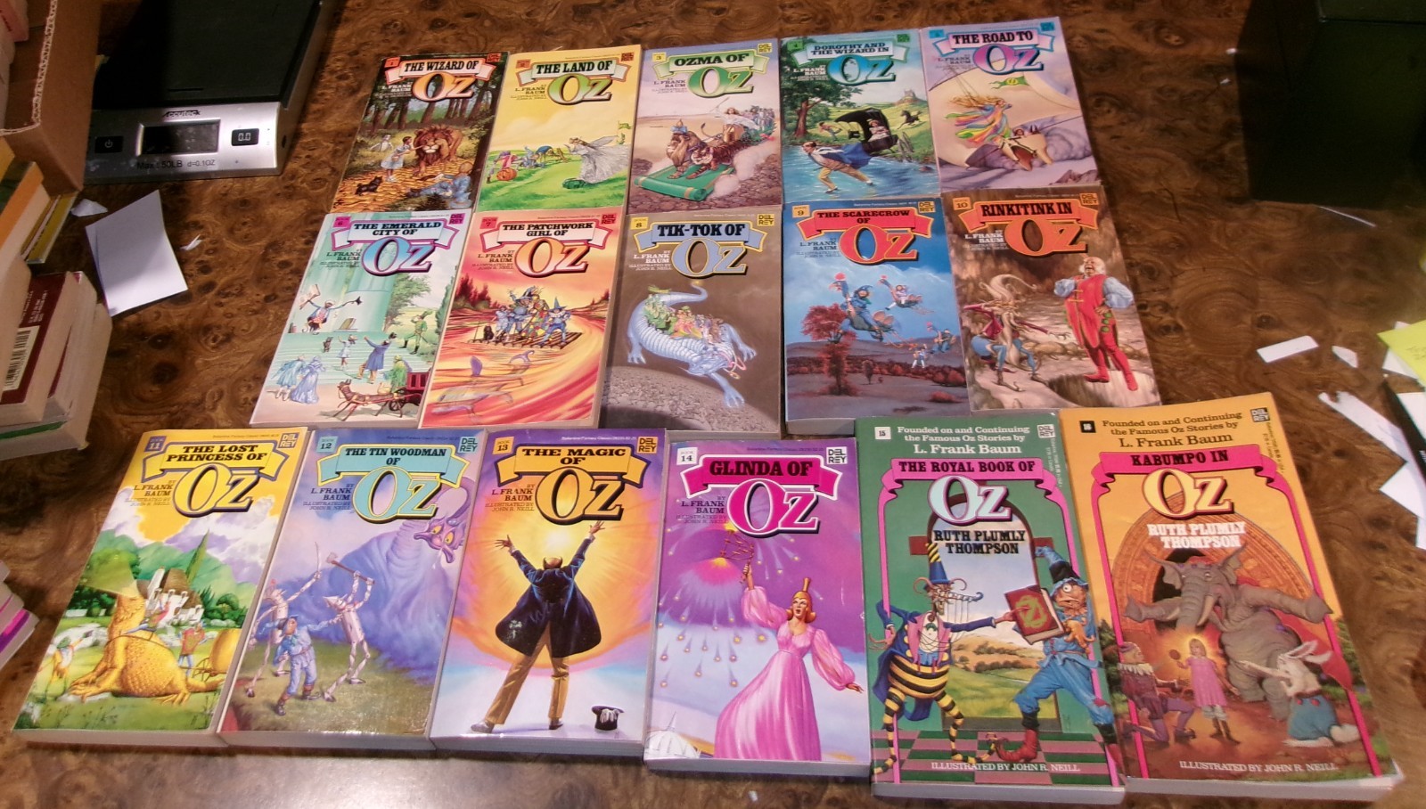 16 Del Rey Wizard of Oz Books Set 1-16 Lot