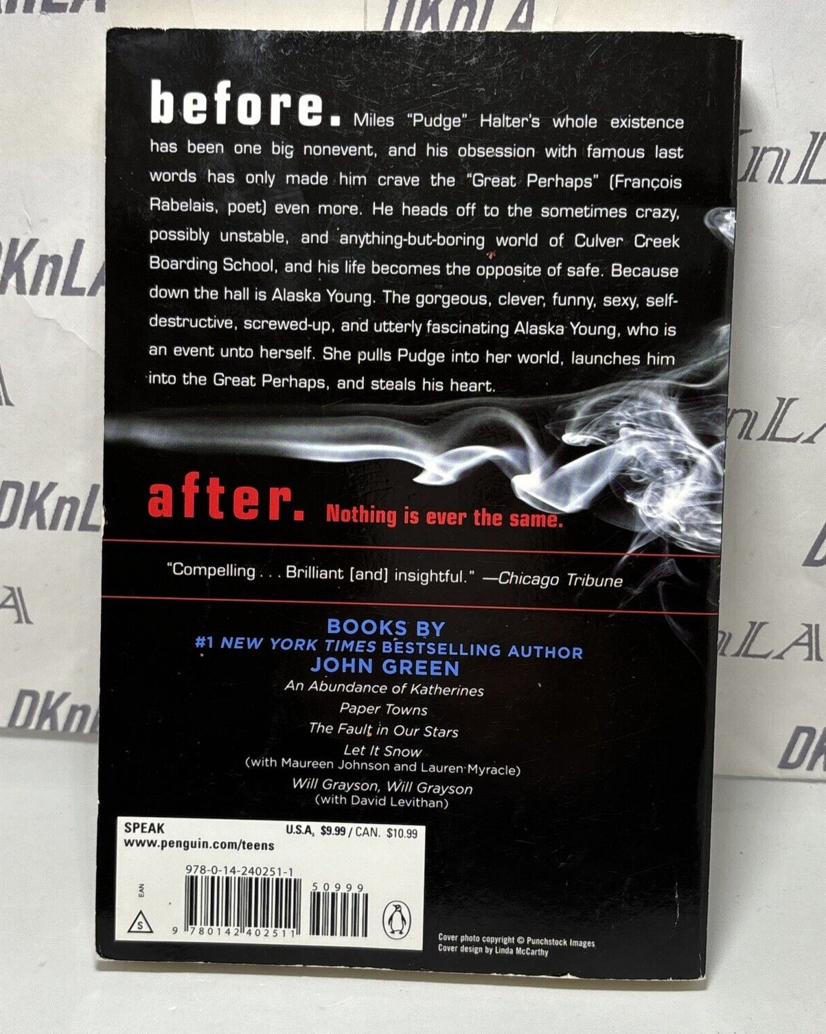 Looking for Alaska Book by John Green – Preowned