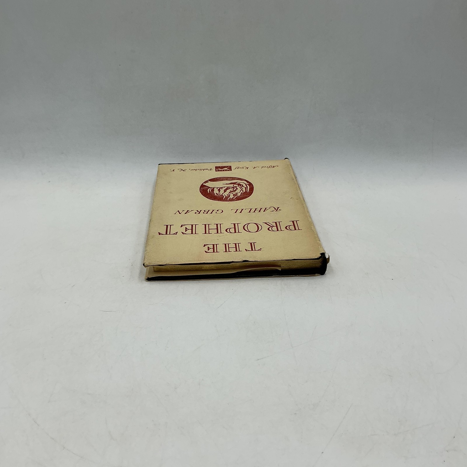 ALFRED A. KNOPF THE PROPHET KAHLIL GIBRAN 1957 HARDCOVER CREAM DUST JACKET