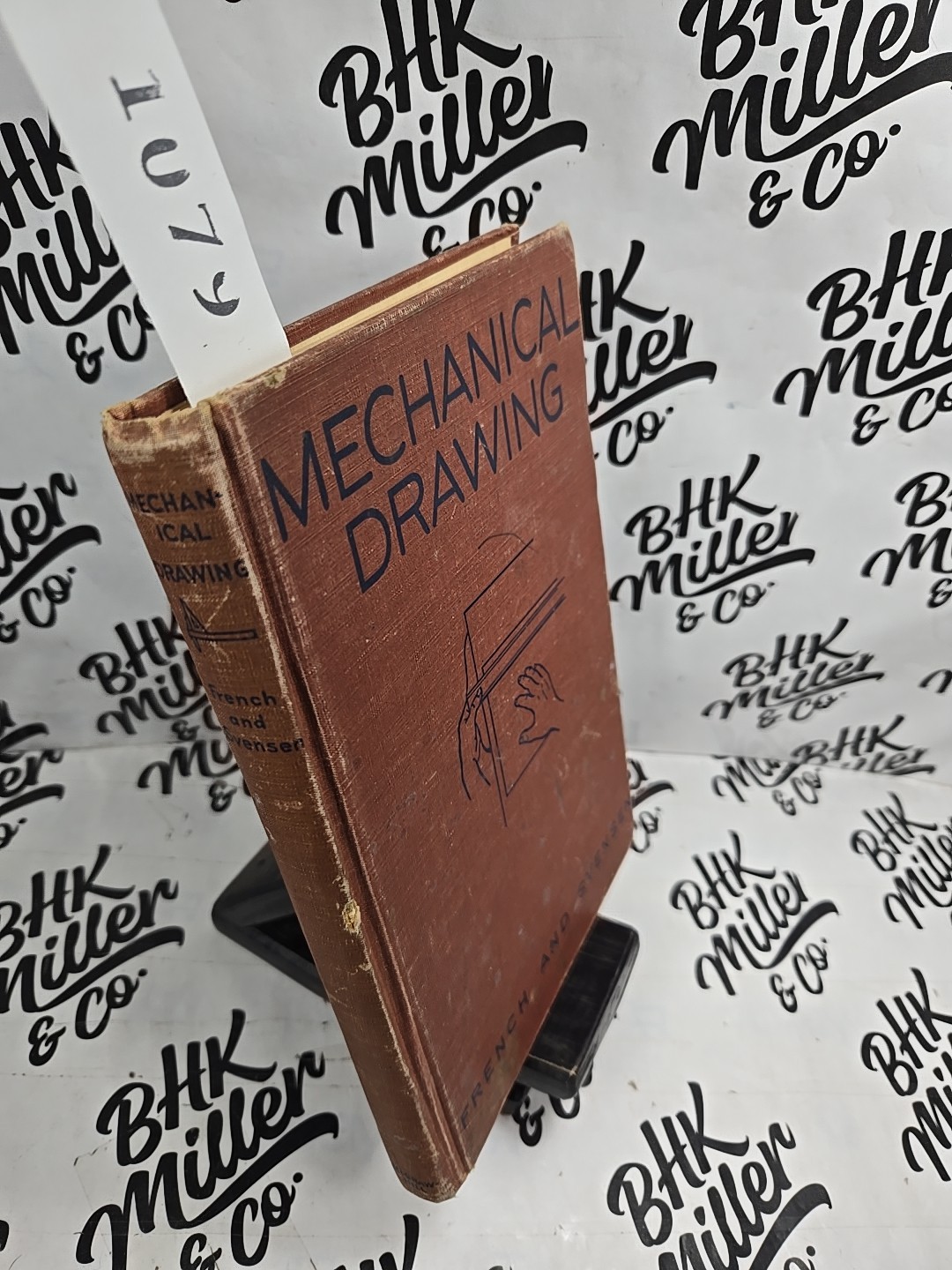 Vintage 1940 Mechanical Drawing by French Hardcover Book
