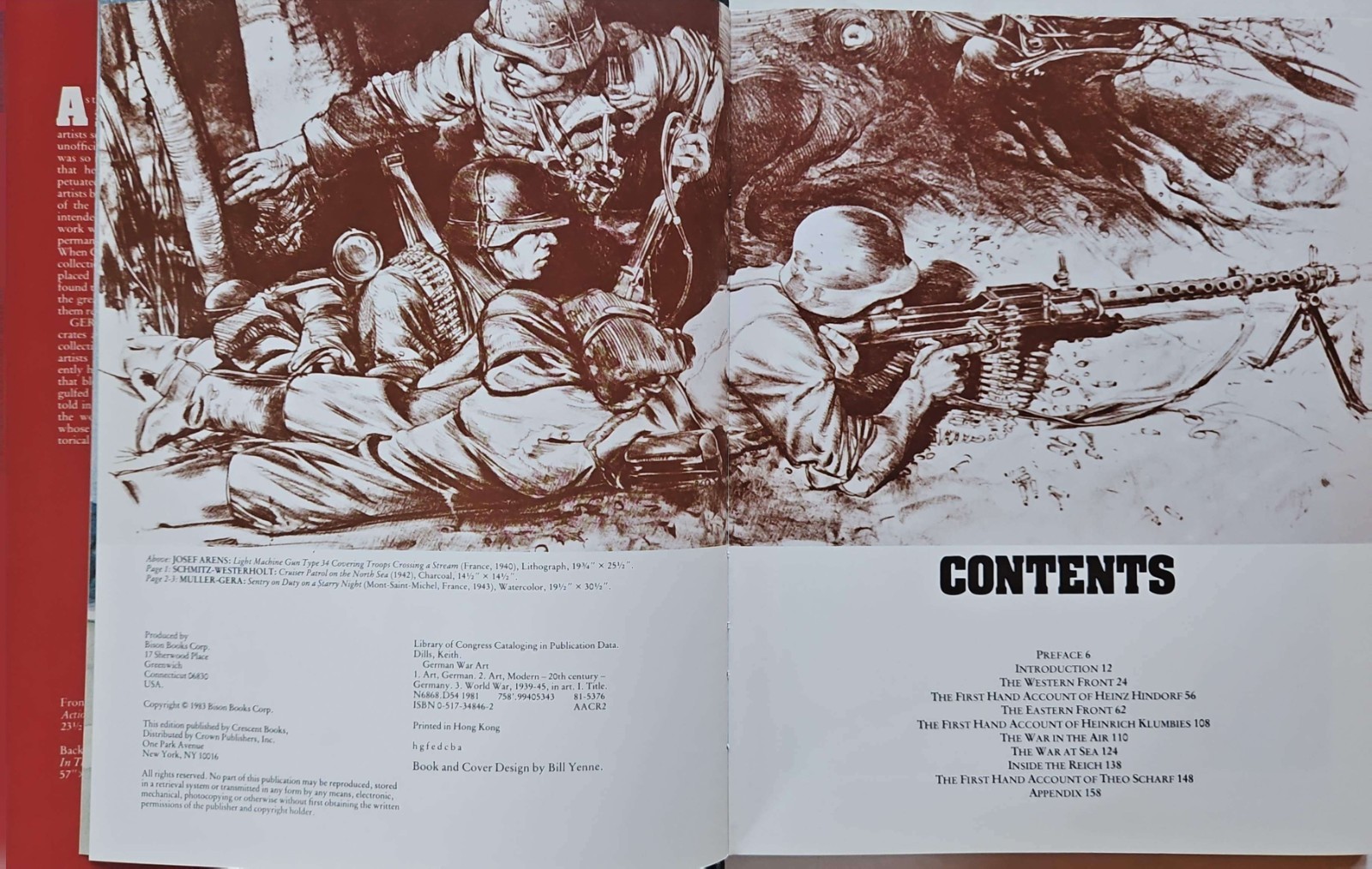 GERMAN WAR ART 1939-1945 WWII Book William P Yenne Dr Keith W Dills HC 1983 VTG